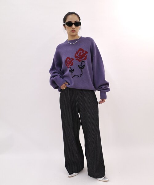 BLESSU ブレスユー　マーブル模様 ニット Mサイズ WHO'S WHO gallery（フーズフーギャラリー）の「【BLESS YOU