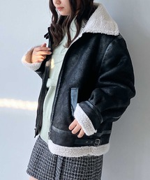 AS KNOW AS plus(アズノゥアズプラス)の◇フェイクムートンビッグサイズジャケット(ムートンコート)