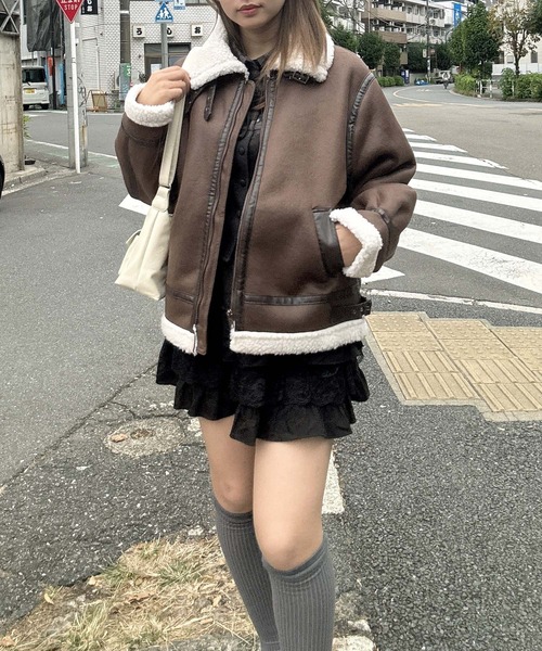 アニオナAGNONA 総リアルムートンコート アニオナAGNONA 総リアルムートンコート