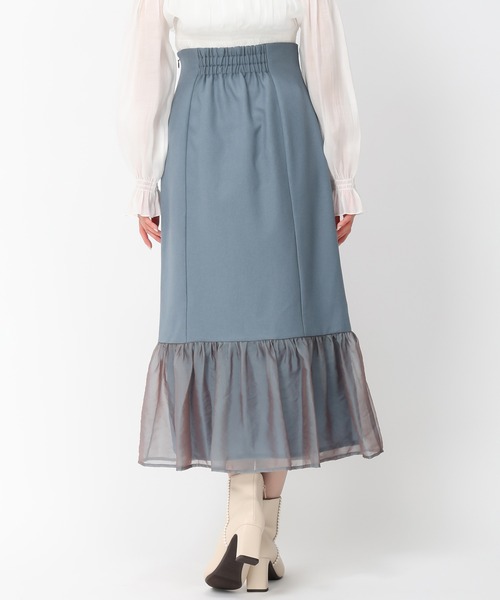 MISCH MASCH（ミッシュマッシュ）の「異素材切替フレアスカート/MM447207（スカート・レディース・ブラック/ベージュ/ブルー・M/S）」の17枚目の写真