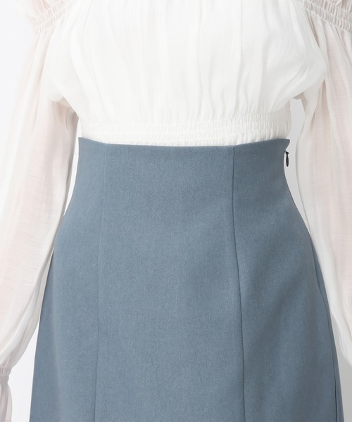 MISCH MASCH（ミッシュマッシュ）の「異素材切替フレアスカート/MM447207（スカート・レディース・ブラック/ベージュ/ブルー・M/S）」の19枚目の写真