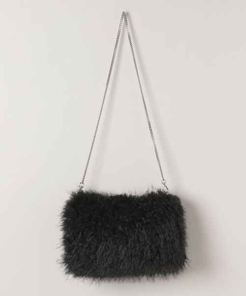 はっしーページ セール】フェイクファーチェーンショルダー/226113（ショルダーバッグ