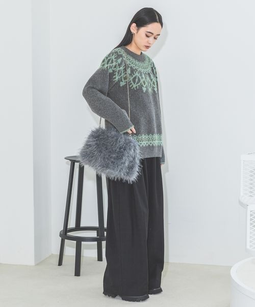 セール】フェイクファーチェーンショルダー/226113（ショルダーバッグ