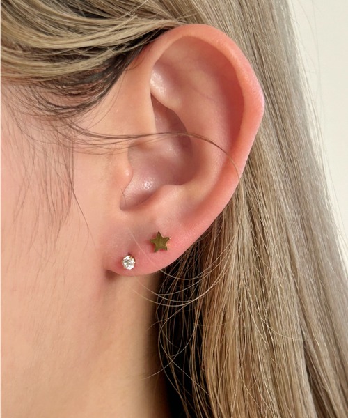 セール】【 金属アレルギー対応 】 スター セットピアス サージカル