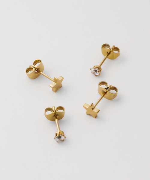 ciite' surgical stainless(シーテサージカルステンレス)の「【 金属アレルギー対応 】 スター セットピアス サージカルステンレス(ピアス(両耳用)・レディース・シルバー/ゴールド・FREE)」の10枚目の写真