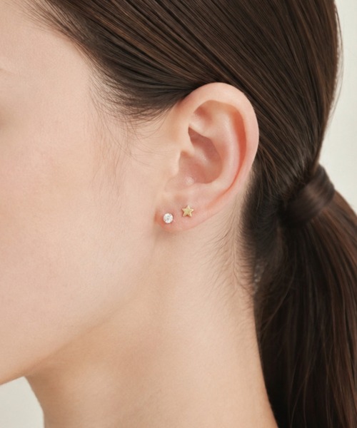 ciite' surgical stainless(シーテサージカルステンレス)の「【 金属アレルギー対応 】 スター セットピアス サージカルステンレス(ピアス(両耳用)・レディース・シルバー/ゴールド・FREE)」の6枚目の写真
