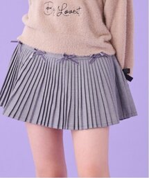 リボンティアードプリーツスカート（インパンつき）