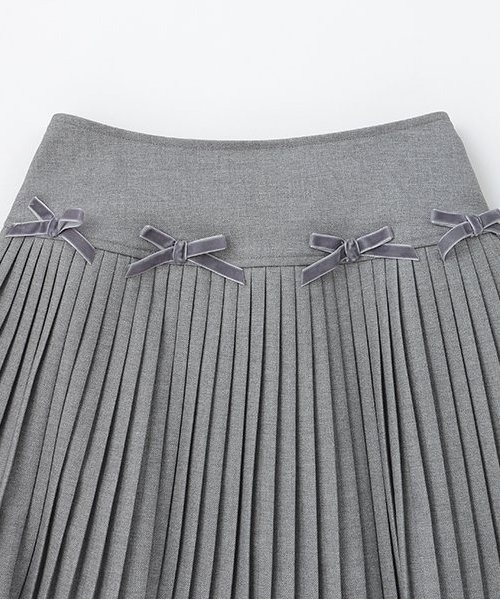 by LOVEiT（バイラビット）の「リボンティアードプリーツスカート（インパンつき）（スカート・キッズ・グレー/アイボリー/ネイビー・120cm/130cm/140cm/150cm/160cm）」の11枚目の写真
