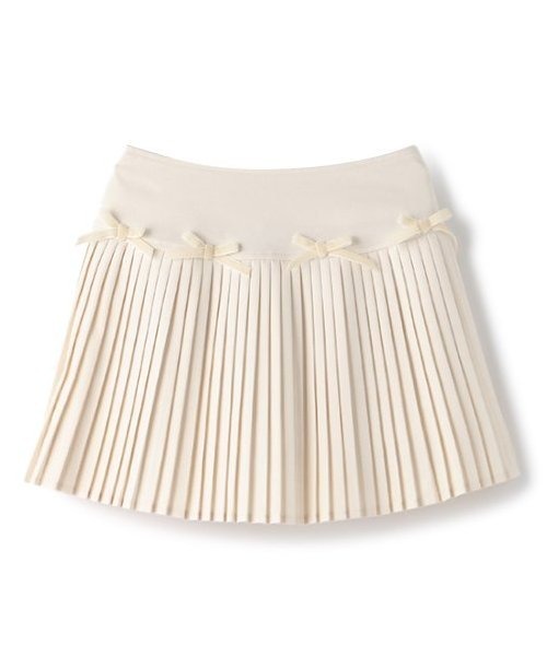 by LOVEiT（バイラビット）の「リボンティアードプリーツスカート（インパンつき）（スカート・キッズ・グレー/アイボリー/ネイビー・120cm/130cm/140cm/150cm/160cm）」の5枚目の写真