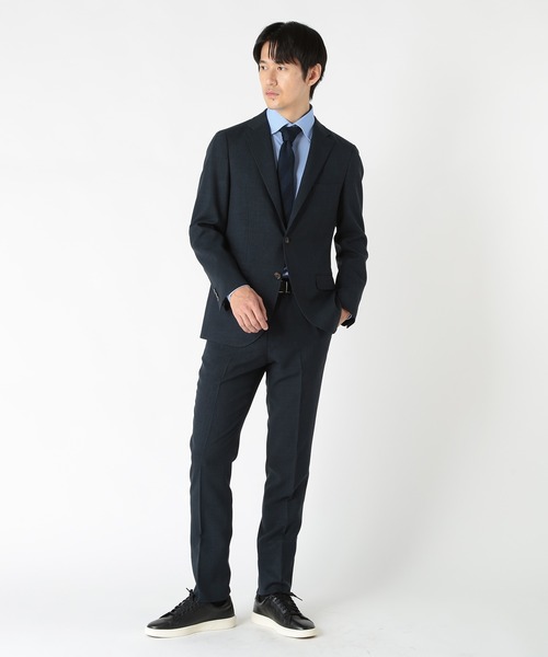 CROWDED CLOSET（クラウデッドクローゼット）の「ハイパワーストレッチトリコットドレスシャツ（シャツ/ブラウス・メンズ・ネイビー/サックスブルー・03/04/02）」の12枚目の写真