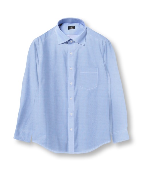 CROWDED CLOSET（クラウデッドクローゼット）の「ハイパワーストレッチトリコットドレスシャツ（シャツ/ブラウス・メンズ・ネイビー/サックスブルー・03/04/02）」の10枚目の写真