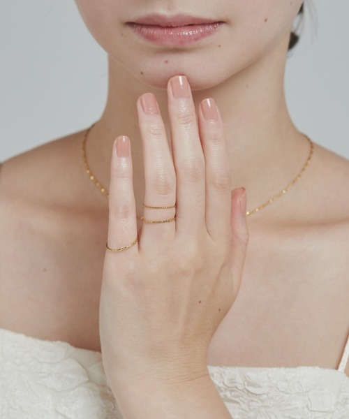 ciite' surgical stainless（シーテサージカルステンレス）の「【 金属アレルギー対応 】3set ring / リング 3セット  サージカルステンレス（リング・レディース・シルバー/ピンクゴールド/ゴールド・11号/13号/9号）」の11枚目の写真