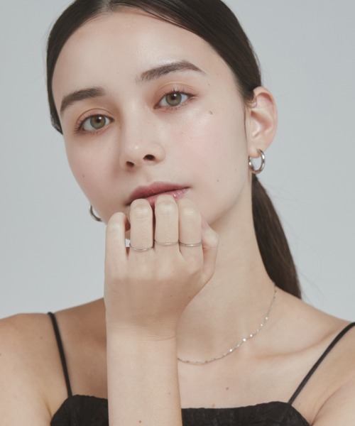 ciite' surgical stainless（シーテサージカルステンレス）の「【 金属アレルギー対応 】3set ring / リング 3セット  サージカルステンレス（リング・レディース・シルバー/ピンクゴールド/ゴールド・11号/13号/9号）」の5枚目の写真