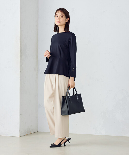 Cygne ペプラムブラウス Marie ブラック※完売品 cygne ペプラムブラウス Marie ブラックアウトレット ショップ