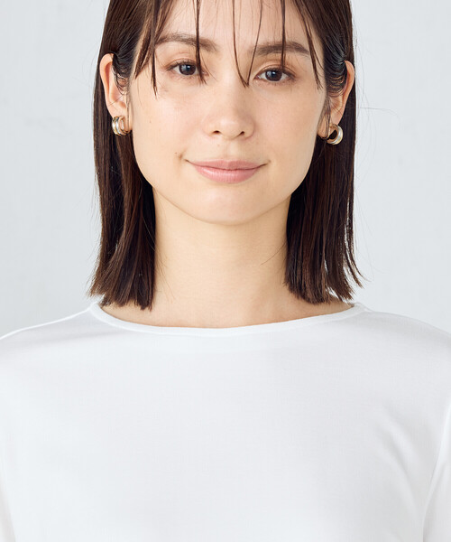 COMME CA ISM（コムサイズム）の「ペプラムブラウス（シャツ/ブラウス・レディース・ネイビー/ホワイト・MEDIUM/LARGE）」の15枚目の写真