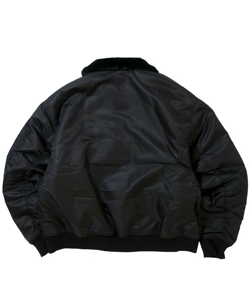 セール】Vintage-like heavy nylon twill B-15 flight jacket