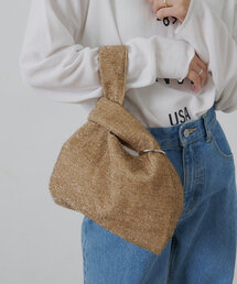 CIAOPANIC TYPY | 【WEB限定】カラビナ付きラメBAG(トートバッグ)