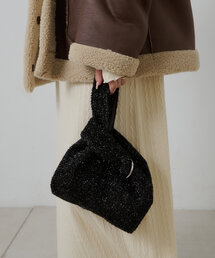 【WEB限定】カラビナ付きラメBAG