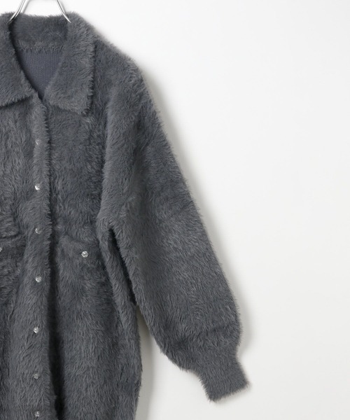 セール】シャギーポロニットミニワンピース 249390（ワンピース