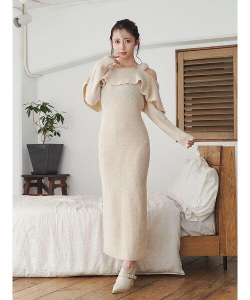 フェイクファーオフショルミニワンピース EATME EATME（イートミー）の