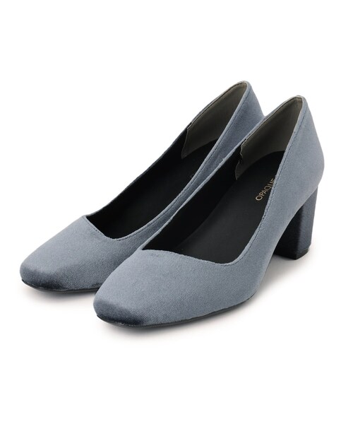 OPAQUE.CLIP（オペークドットクリップ）の「【大草直子さんコラボ】スクエアトゥパンプス（パンプス・レディース・ブルーグレー/ブラウン系その他5/ブラック・02/01/03）」の5枚目の写真