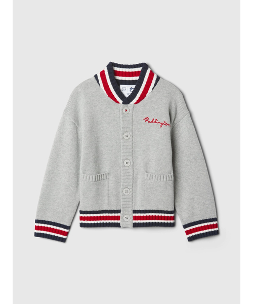 パディントン 刺しゅう バーシティスタイルセーター カーディガン (幼児・ベビー)（カーディガン/ボレロ）｜GAP（ギャップ）