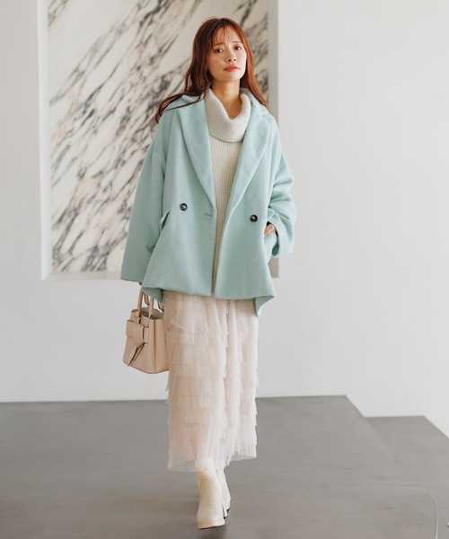 mysty woman（ミスティウーマン）の「ラメシャギーオフショルプルオーバー　291389（ニット/セーター・レディース・オフホワイト/ブラック/グレイッシュベージュ/ライトブルー・FREE）」の7枚目の写真