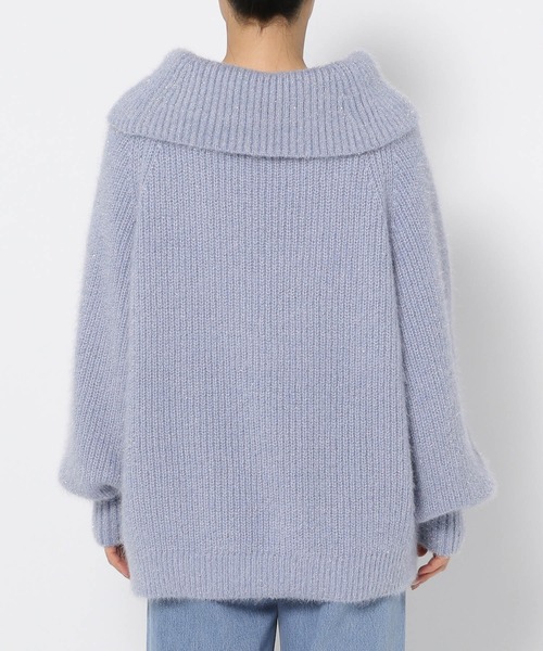 mysty woman（ミスティウーマン）の「ラメシャギーオフショルプルオーバー　291389（ニット/セーター・レディース・オフホワイト/ブラック/グレイッシュベージュ/ライトブルー・FREE）」の21枚目の写真