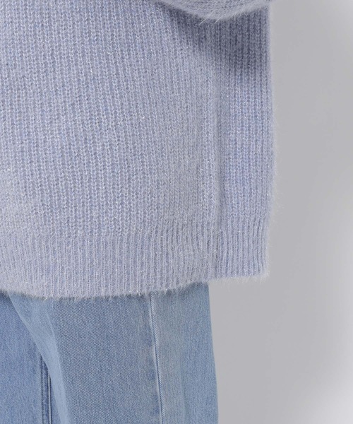 mysty woman（ミスティウーマン）の「ラメシャギーオフショルプルオーバー　291389（ニット/セーター・レディース・オフホワイト/ブラック/グレイッシュベージュ/ライトブルー・FREE）」の18枚目の写真