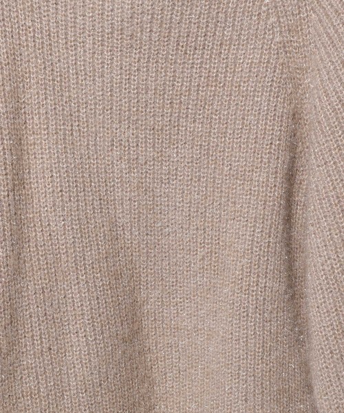 mysty woman（ミスティウーマン）の「ラメシャギーオフショルプルオーバー　291389（ニット/セーター・レディース・オフホワイト/ブラック/グレイッシュベージュ/ライトブルー・FREE）」の15枚目の写真