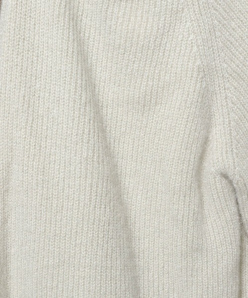 mysty woman（ミスティウーマン）の「ラメシャギーオフショルプルオーバー　291389（ニット/セーター・レディース・オフホワイト/ブラック/グレイッシュベージュ/ライトブルー・FREE）」の14枚目の写真