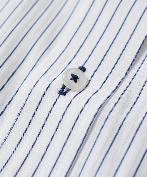 TETE HOMME(テットオム)の「形態安定 アイスキープ T/Cドレスシャツ / 半袖ビジネスシャツ(ビジネスシャツ・メンズ・グレー系1/ネイビー系2/ホワイト系3/ネイビー系3/グレー系2/ホワイト系2/ホワイト系1/ネイビー系1・X-LARGE/LARGE/MEDIUM)」の21枚目の写真
