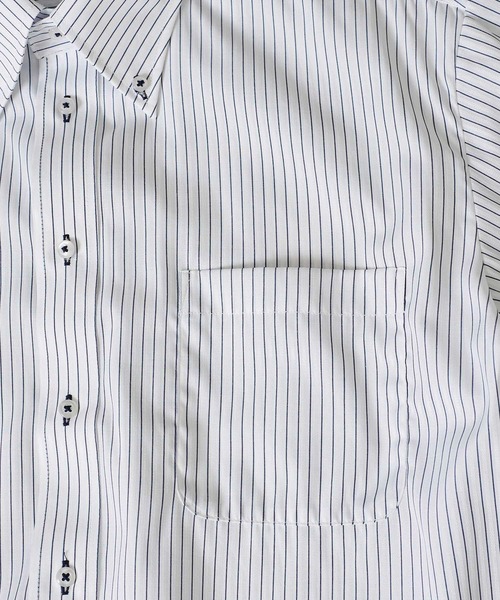 TETE HOMME(テットオム)の「形態安定 アイスキープ T/Cドレスシャツ / 半袖ビジネスシャツ(ビジネスシャツ・メンズ・グレー系1/ネイビー系2/ホワイト系3/ネイビー系3/グレー系2/ホワイト系2/ホワイト系1/ネイビー系1・X-LARGE/LARGE/MEDIUM)」の20枚目の写真