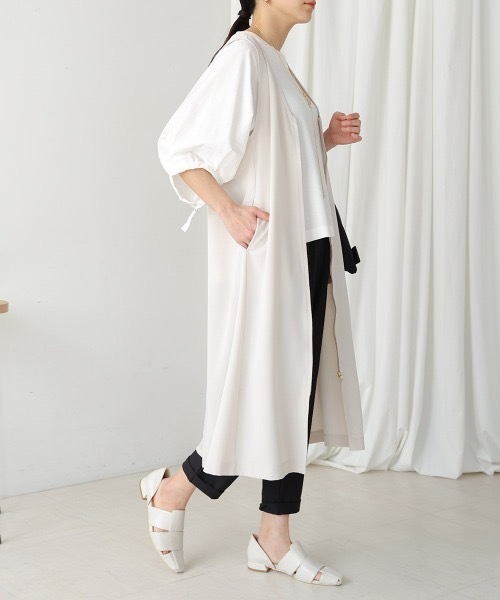 Bou Jeloud(ブージュルード)の「バックプリーツロングジレ(ベスト・レディース・ブラック/アイボリー・38)」の15枚目の写真