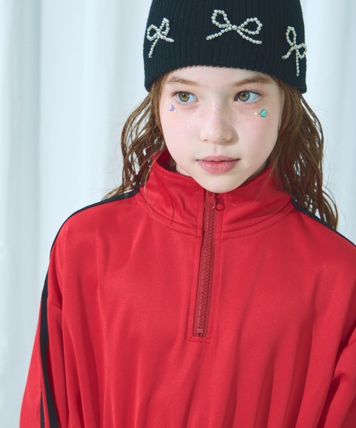 PAIRMANON COEUR】ハーフジップ ジャージワンピース（ワンピース