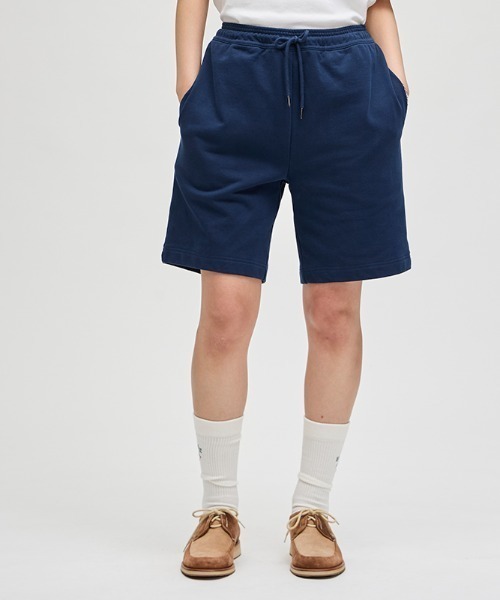 FRED PERRY(フレッドペリー)の「1952 Sweat Shorts/刺繍ロゴスウェットショートパンツ(スウェットパンツ・メンズ・ブルー・S/M)」の8枚目の写真