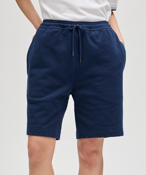 FRED PERRY(フレッドペリー)の「1952 Sweat Shorts/刺繍ロゴスウェットショートパンツ(スウェットパンツ・メンズ・ブルー・S/M)」の11枚目の写真