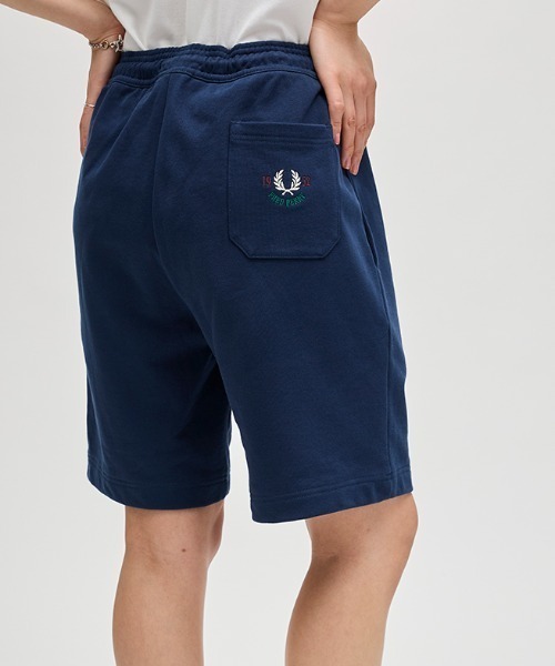 FRED PERRY(フレッドペリー)の「1952 Sweat Shorts/刺繍ロゴスウェットショートパンツ(スウェットパンツ・メンズ・ブルー・S/M)」の12枚目の写真