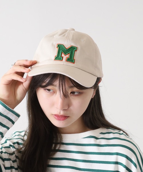 セール】Ree&Mee サイズ調整付き M イニシャル CAP 帽子 キャップ 男女