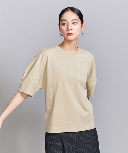 セール】コットン カーブスリーブ 5分袖カットソー（Tシャツ