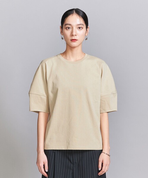 セール】コットン カーブスリーブ 5分袖カットソー（Tシャツ
