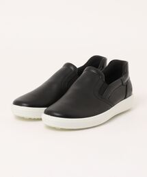 【極美品】ecco ミッドカット レザースニーカー スリッポン ECCO Soft 7 ウィメンズ レザーGore-Texスニーカー | ブラック