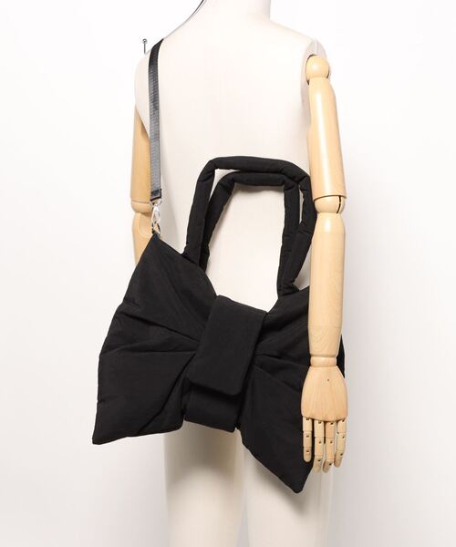 DONOBAN(ドノバン)の「リボントート(トートバッグ・レディース・ブラック/アイボリー/レッド/ブルー・ONE)」の9枚目の写真