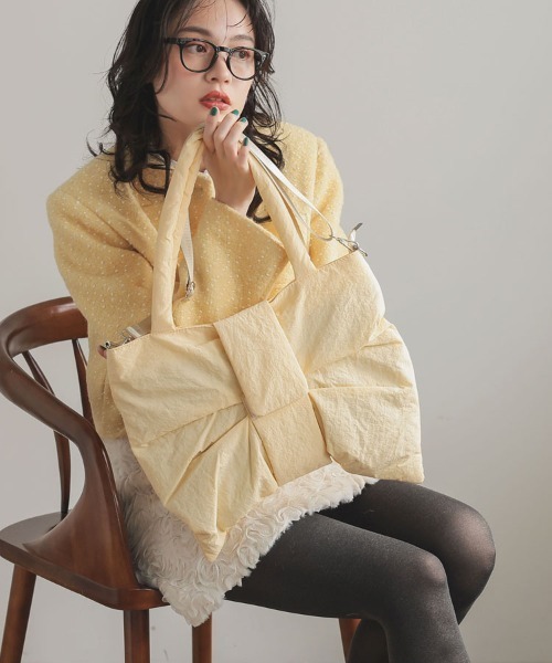 DONOBAN(ドノバン)の「リボントート(トートバッグ・レディース・ブラック/アイボリー/レッド/ブルー・ONE)」の18枚目の写真