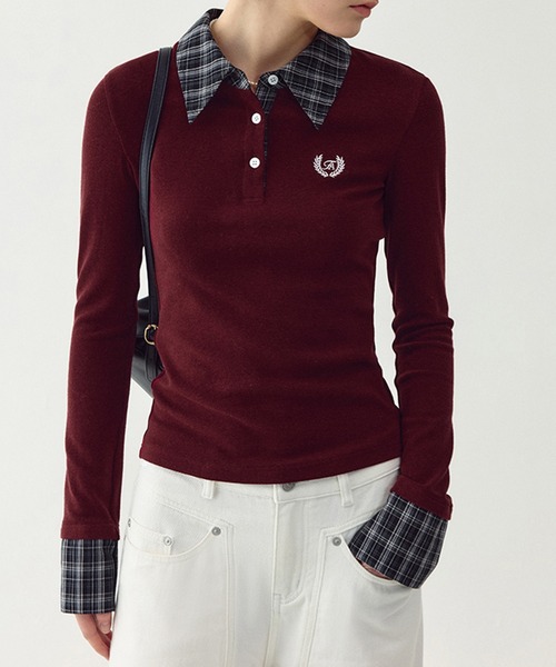 Fano Studios フリル ニット ポロシャツ Fano Studios フリル ニット ポロシャツ chuclla｜フリルニット