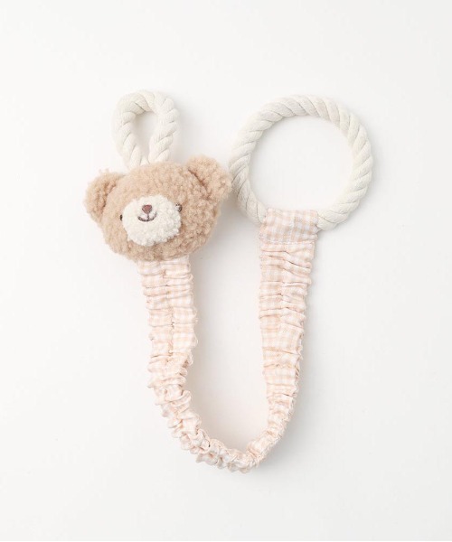 セール】くまさんひっぱりロープおもちゃ（ペット用おもちゃ