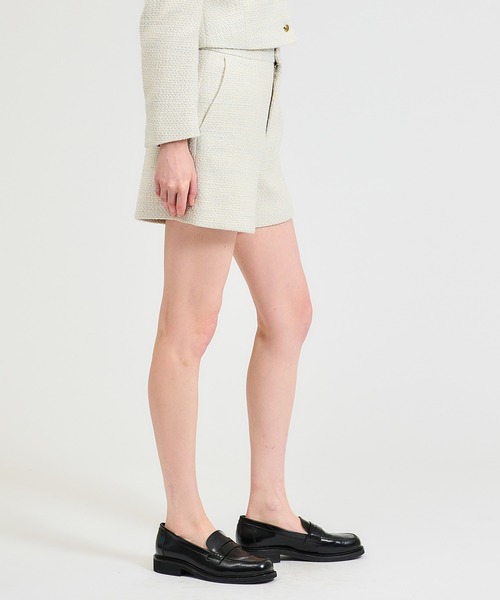 ESTNATION（エストネーション）の「ESTNATION / ミックスツイードショートパンツ（その他パンツ・レディース・アイボリー・36/38）」の6枚目の写真