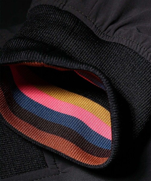 Paul Smith（ポールスミス）の「パフォーマンスストレッチ MA-1ブルゾン / 153174 275U（ブルゾン・メンズ・ブラック・SMALL/MEDIUM/LARGE/X-LARGE/L2）」の6枚目の写真