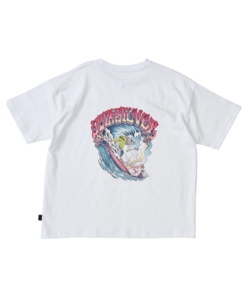 Quiksilver（クイックシルバー）の「TIME UP ST YOUTH /クイックシルバーキッズバックプリント半袖Tシャツ（Tシャツ/カットソー・キッズ・ホワイト/ブラック/ミント/グリーン・140/150/160/130）」の2枚目の写真