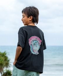 Quiksilver | TIME UP ST YOUTH /クイックシルバーキッズバックプリント半袖Tシャツ(Tシャツ/カットソー)